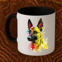 Belgian Malinois Dog Graphic Pet Art Belgian Malinois Coffee Mug thumb 2