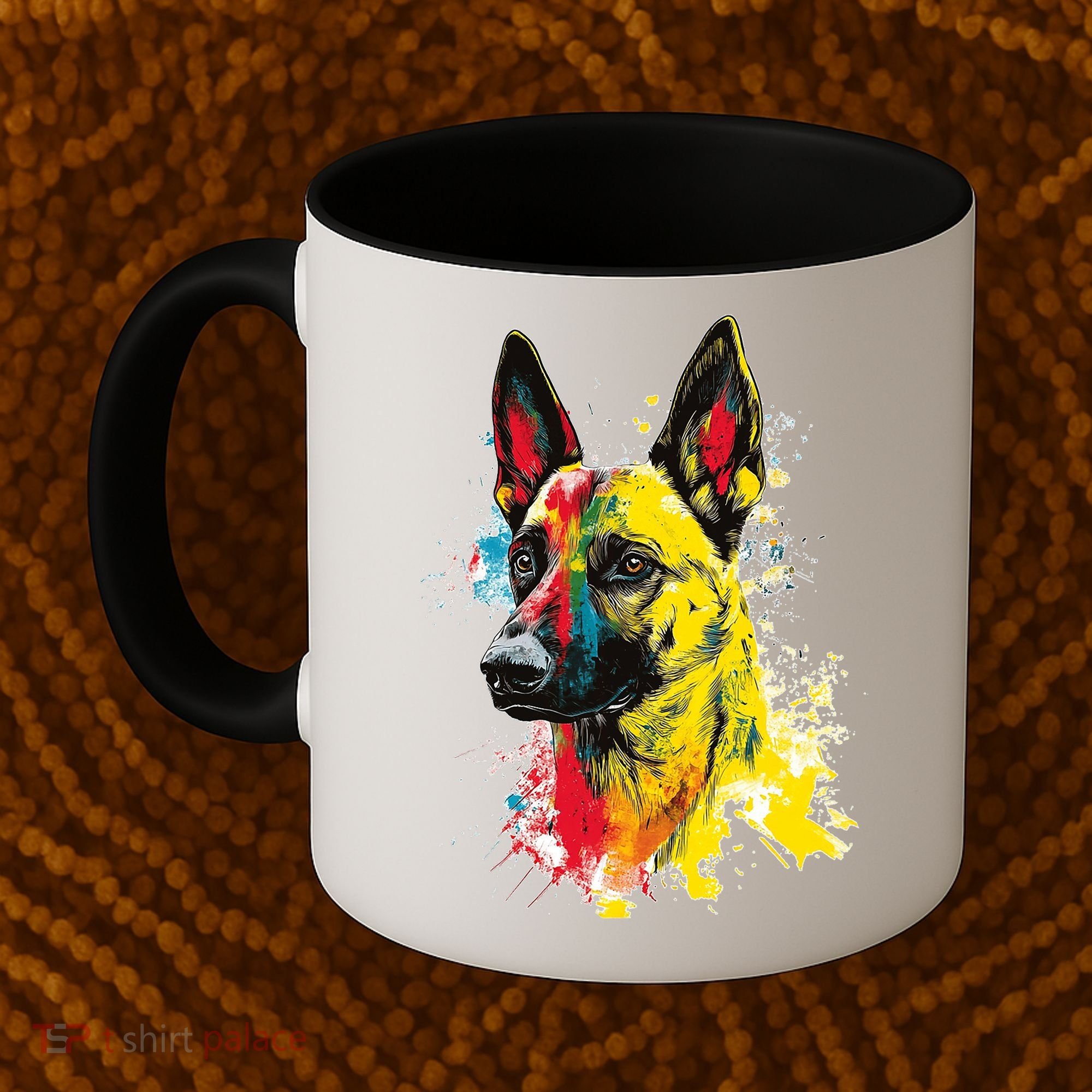 Belgian Malinois Dog Graphic Pet Art Belgian Malinois Coffee Mug