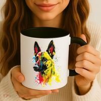 Belgian Malinois Dog Graphic Pet Art Belgian Malinois Coffee Mug thumb 3