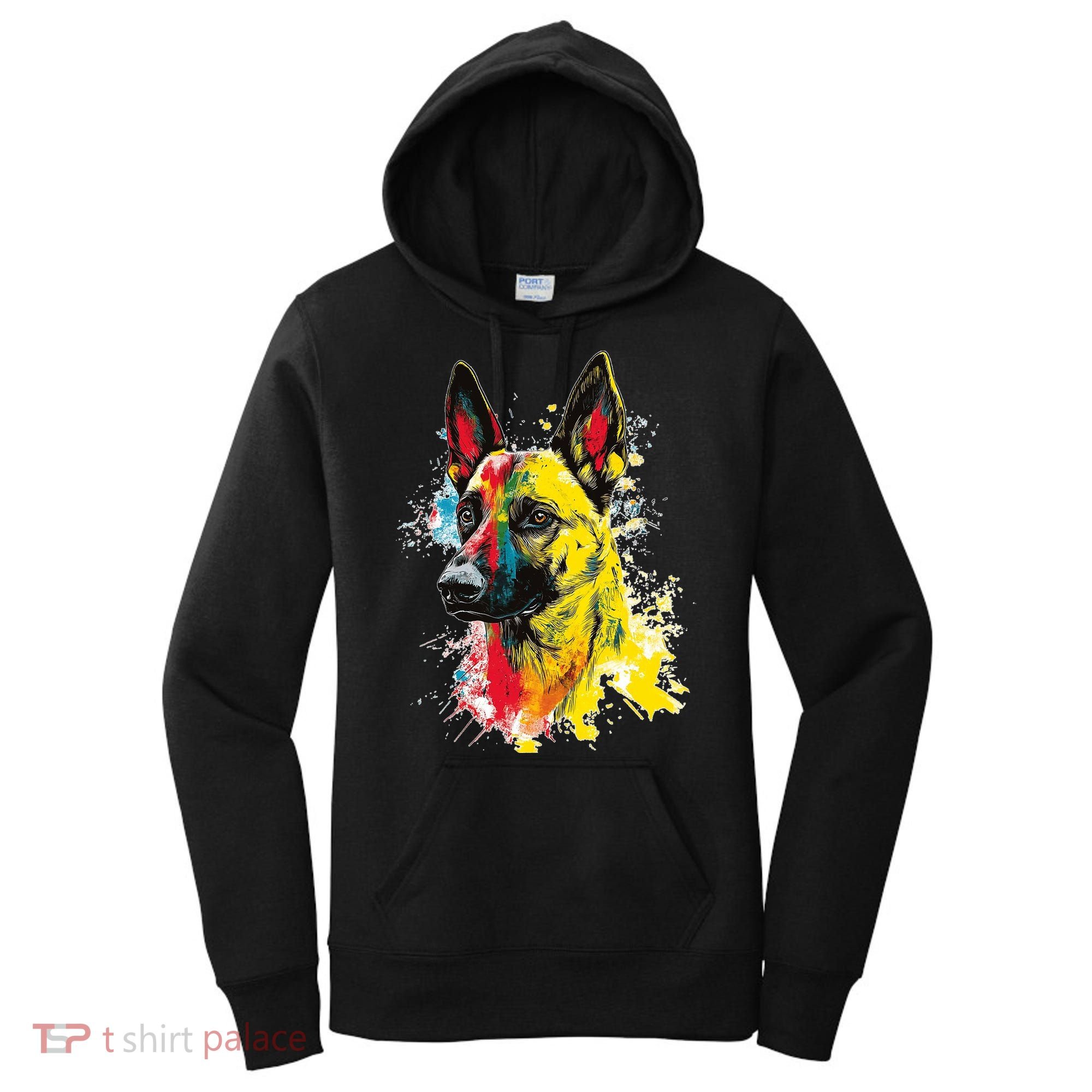 Belgian Malinois Dog Graphic Pet Art Belgian Malinois Women's Hoodie