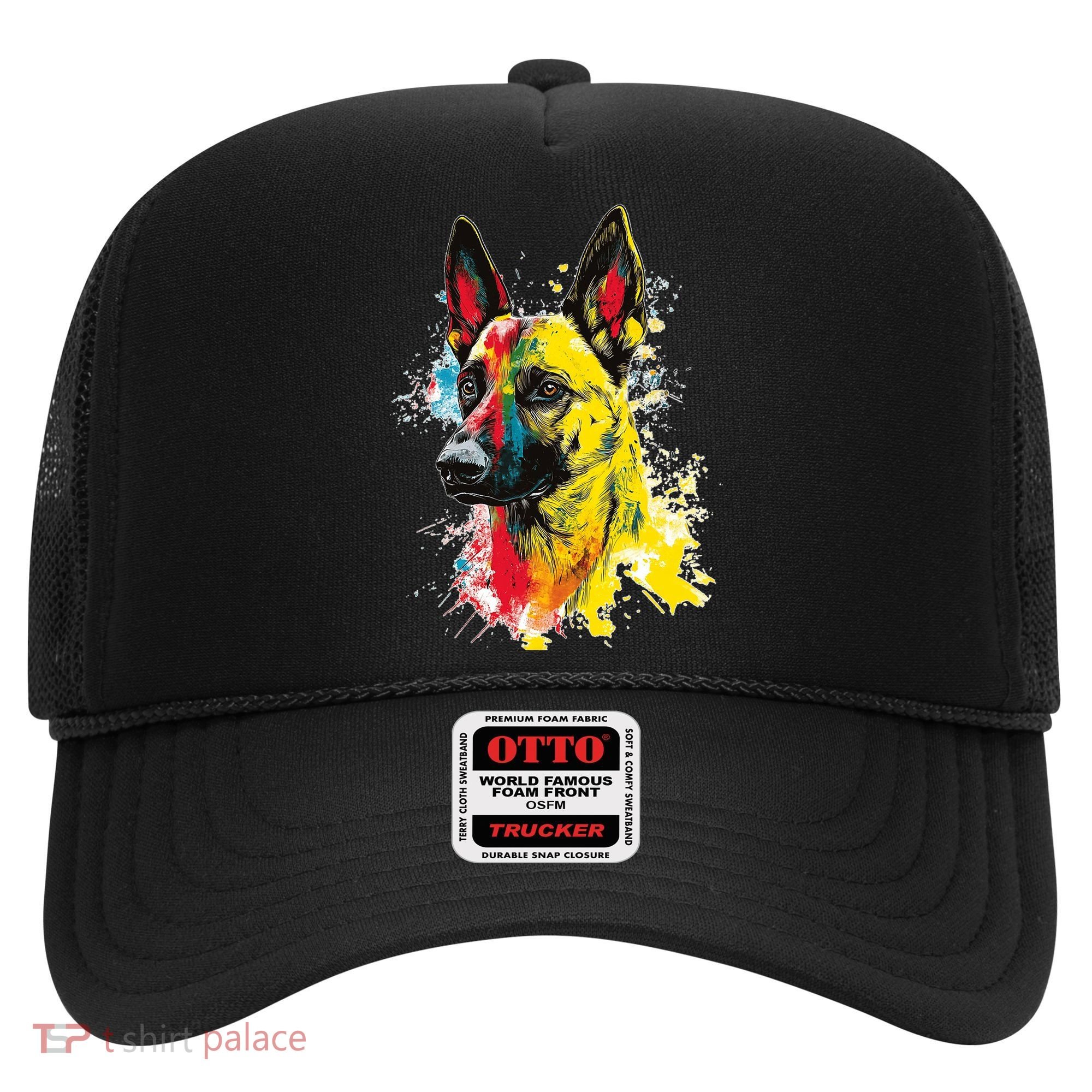 Belgian Malinois Dog Graphic Pet Art Belgian Malinois Hat