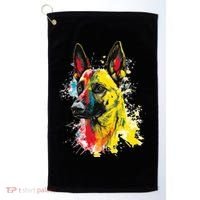 Belgian Malinois Dog Graphic Pet Art Belgian Malinois Golf Towel thumb 0