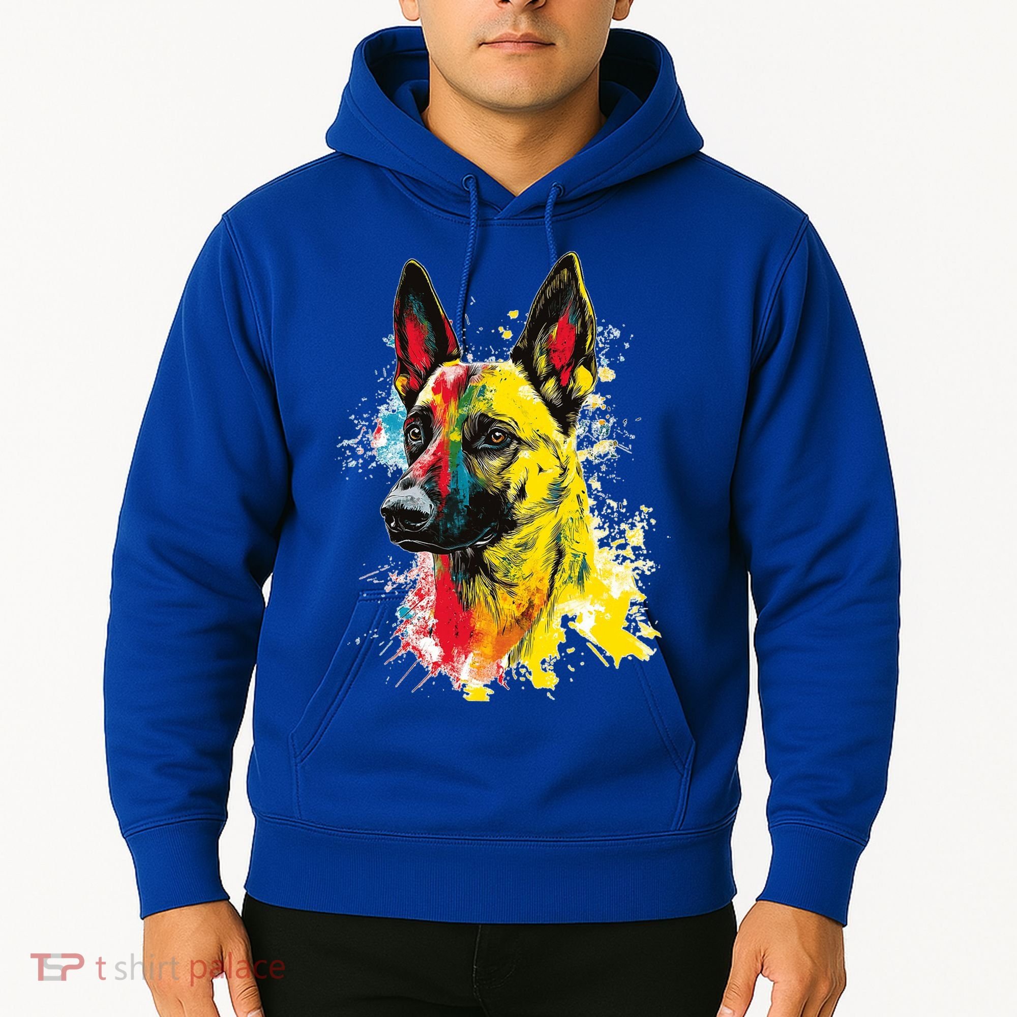 Belgian Malinois Dog Graphic Pet Art Belgian Malinois Hoodie