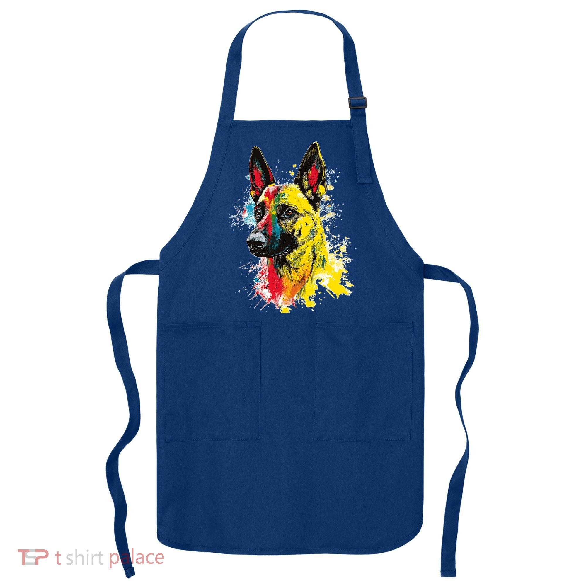 Belgian Malinois Dog Graphic Pet Art Belgian Malinois Apron