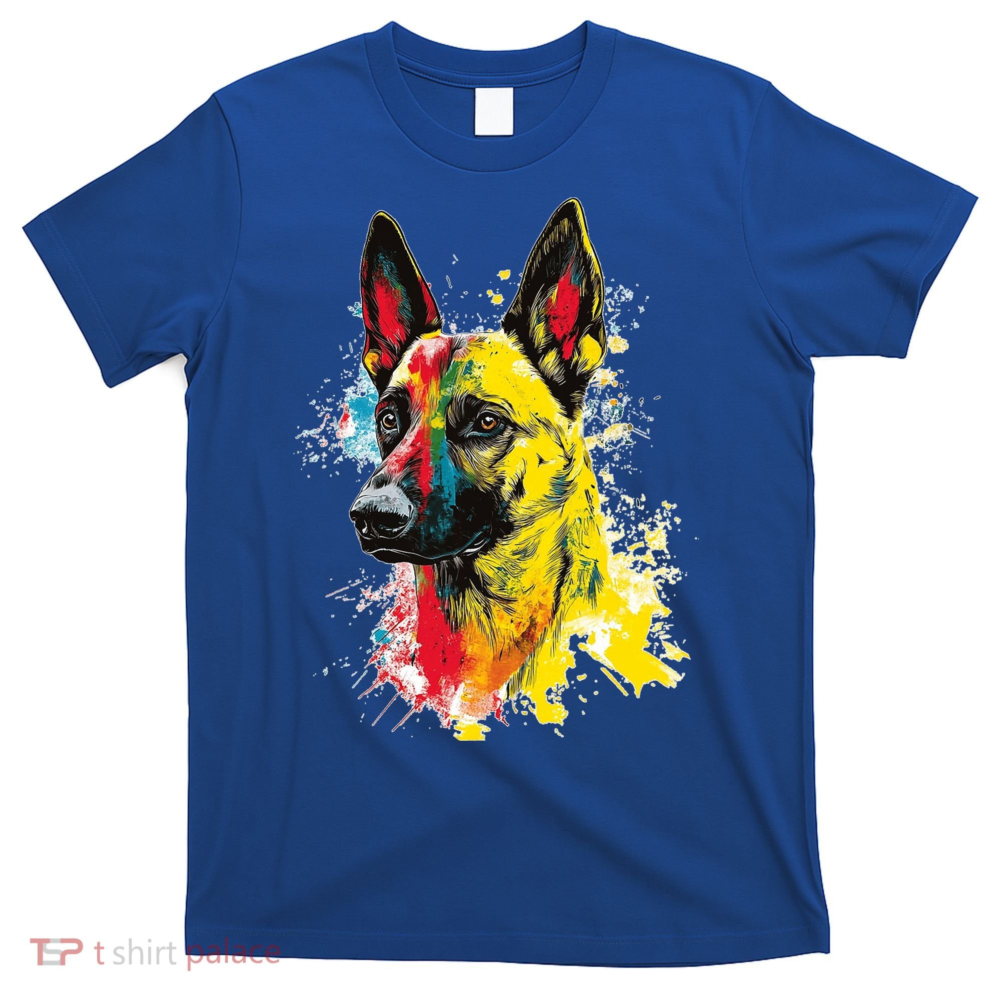 Belgian Malinois Dog Graphic Pet Art Belgian Malinois T-Shirt