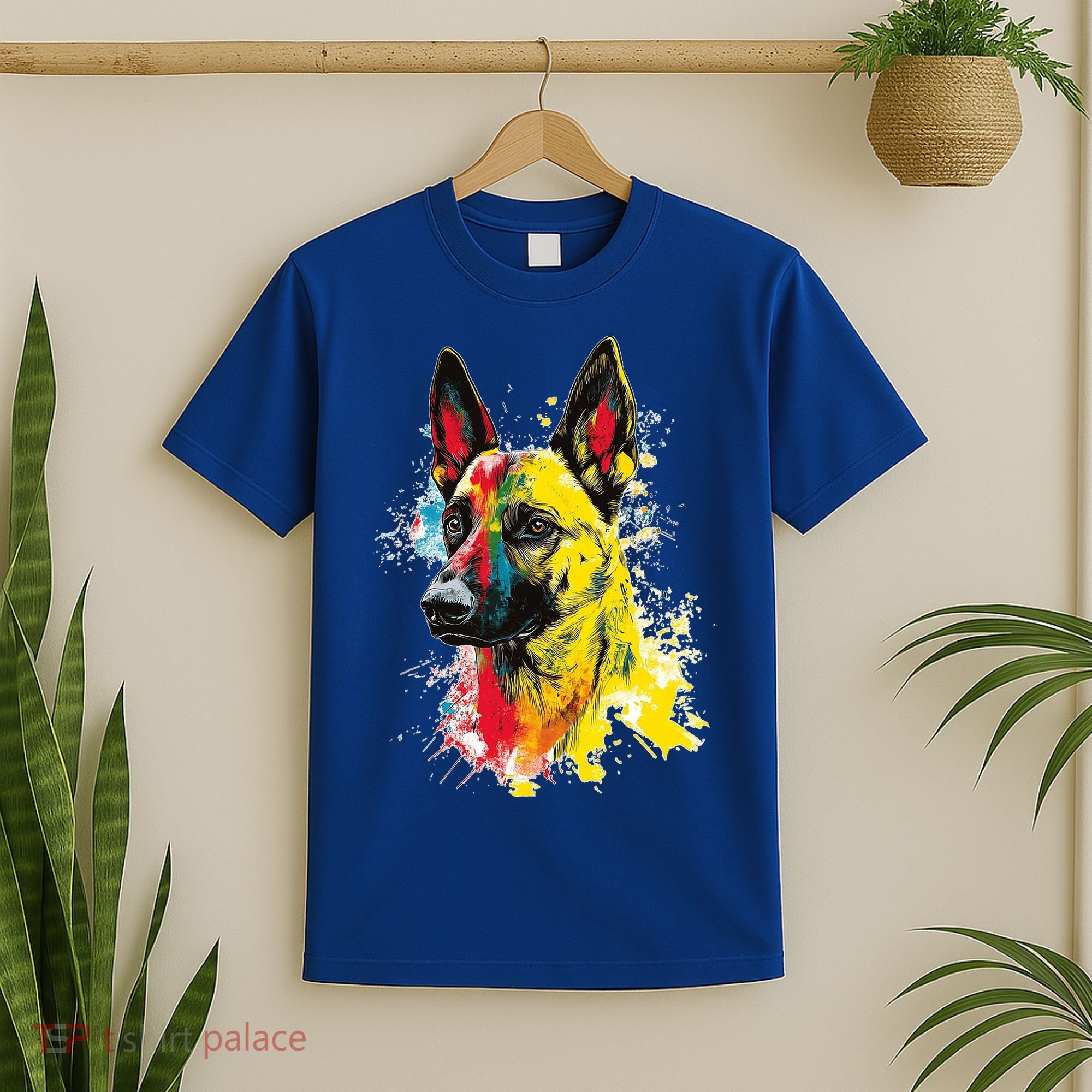 Belgian Malinois Dog Graphic Pet Art Belgian Malinois T-Shirt