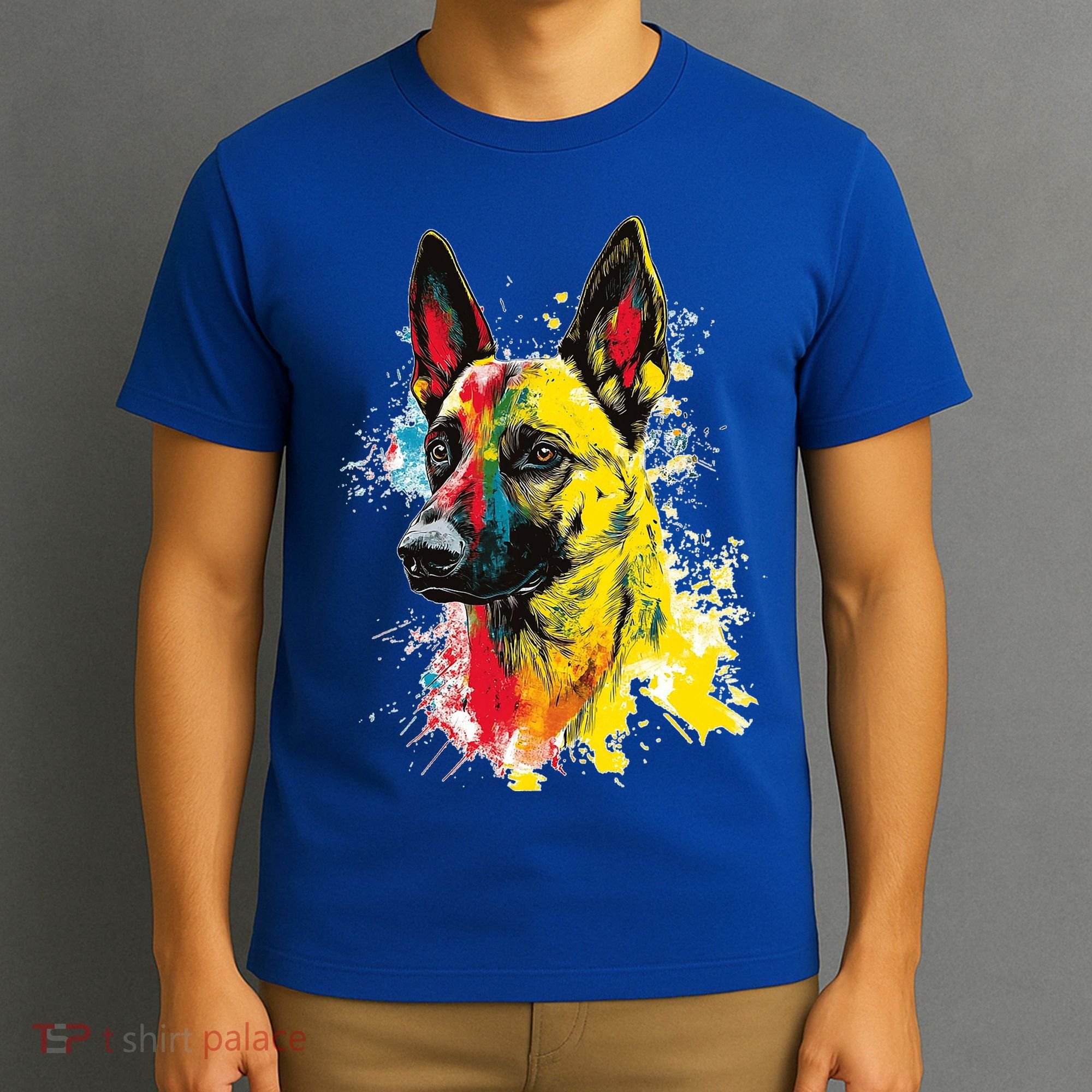 Belgian Malinois Dog Graphic Pet Art Belgian Malinois T-Shirt