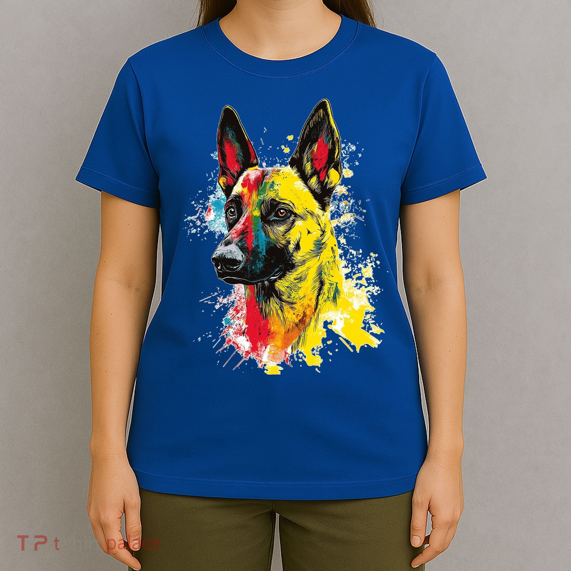 Belgian Malinois Dog Graphic Pet Art Belgian Malinois T-Shirt