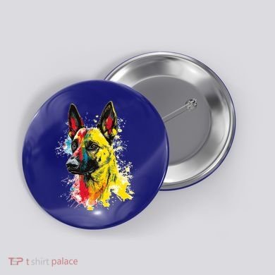 Belgian Malinois Dog Graphic Pet Art Belgian Malinois Button