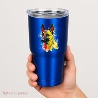 Belgian Malinois Dog Graphic Pet Art Belgian Malinois Tumbler thumb 2