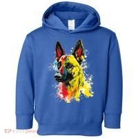 Belgian Malinois Dog Graphic Pet Art Belgian Malinois Toddler Hoodie thumb 0