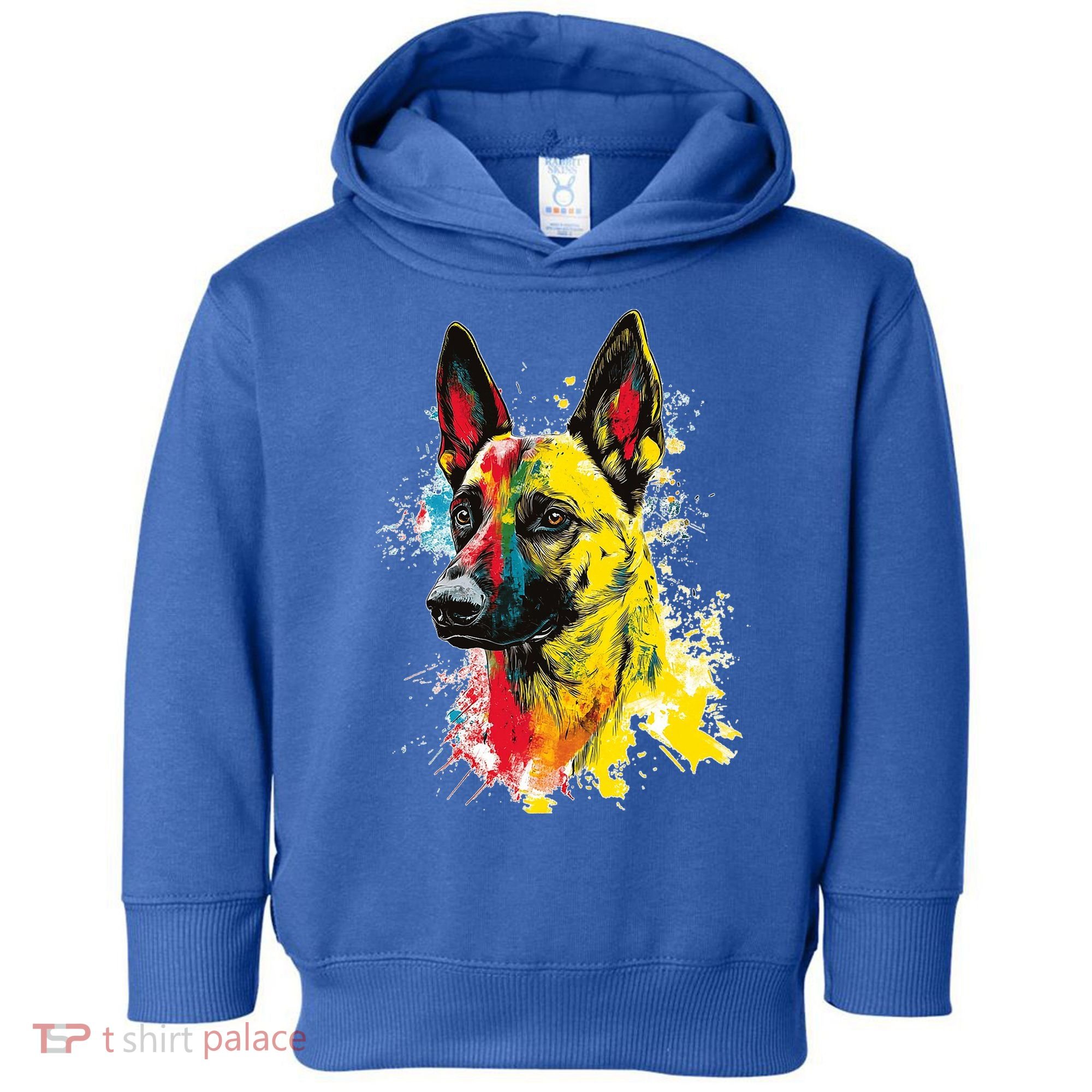 Belgian Malinois Dog Graphic Pet Art Belgian Malinois Toddler Hoodie