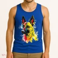 Belgian Malinois Dog Graphic Pet Art Belgian Malinois Tank Top thumb 3