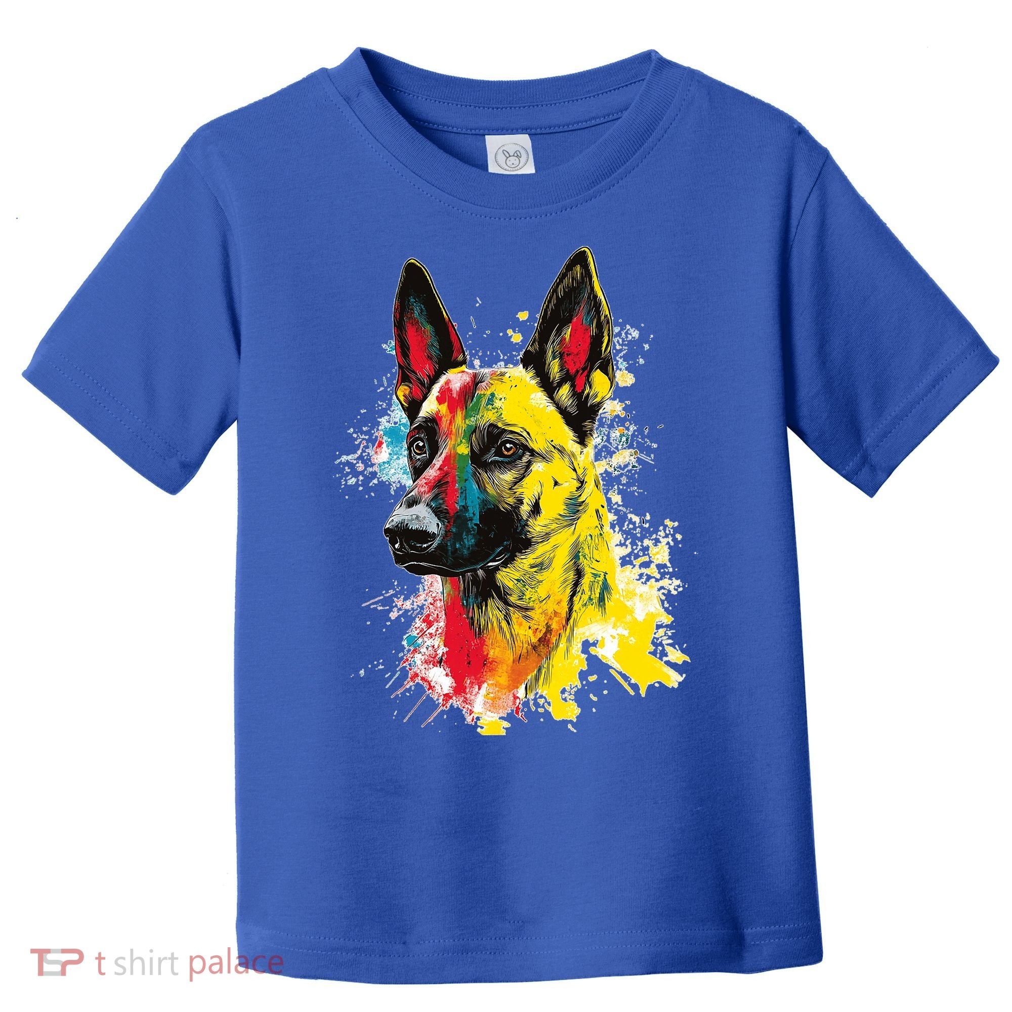 Belgian Malinois Dog Graphic Pet Art Belgian Malinois Toddler T-Shirt