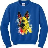 Belgian Malinois Dog Graphic Pet Art Belgian Malinois Kids Sweatshirt thumb 0