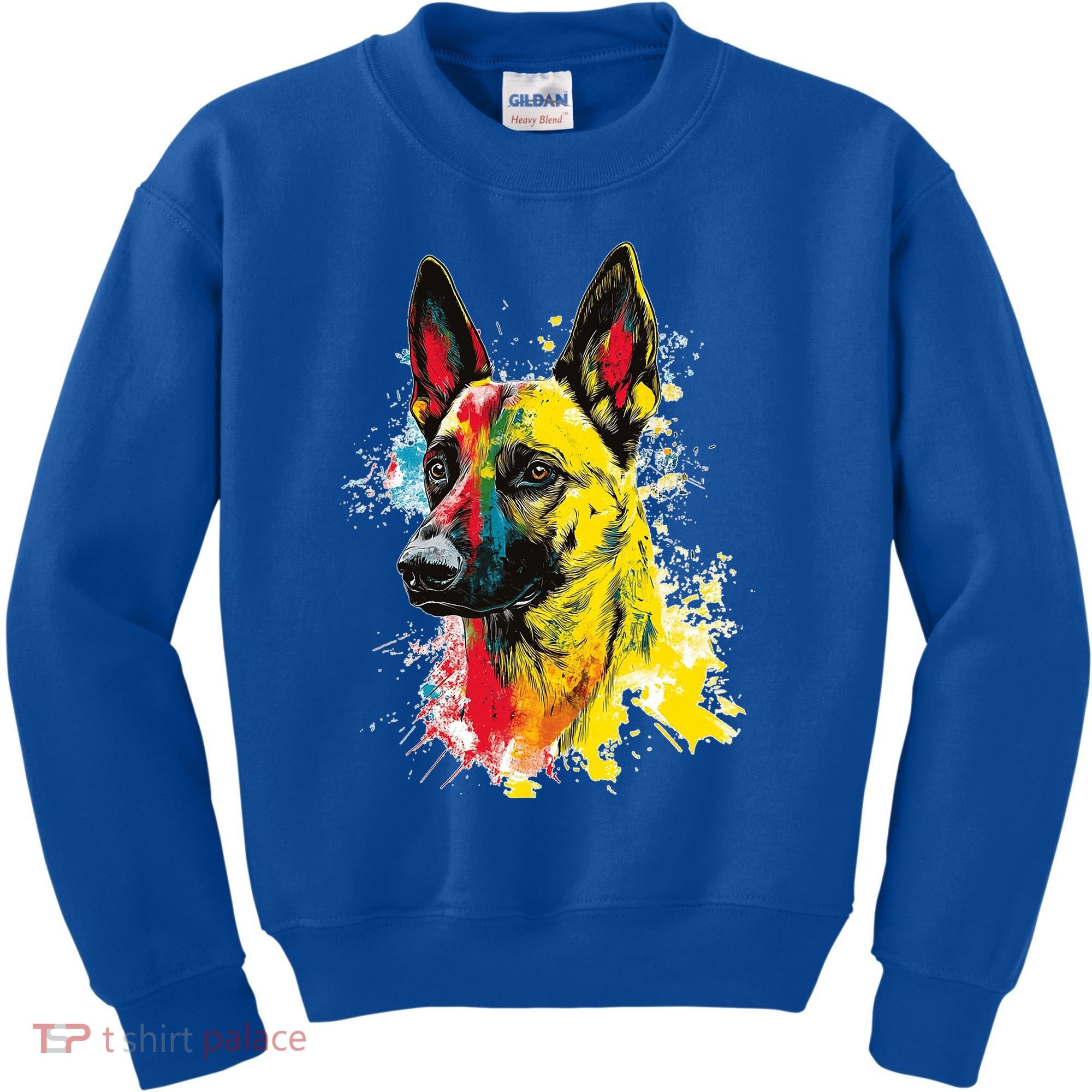 Belgian Malinois Dog Graphic Pet Art Belgian Malinois Kids Sweatshirt