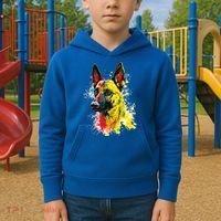 Belgian Malinois Dog Graphic Pet Art Belgian Malinois Kids Hoodie thumb 2
