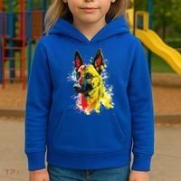 Belgian Malinois Dog Graphic Pet Art Belgian Malinois Kids Hoodie thumb 3