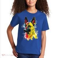 Belgian Malinois Dog Graphic Pet Art Belgian Malinois Kids T-Shirt thumb 2