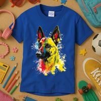 Belgian Malinois Dog Graphic Pet Art Belgian Malinois Kids T-Shirt thumb 3