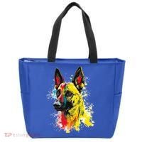 Belgian Malinois Dog Graphic Pet Art Belgian Malinois Tote Bag thumb 0