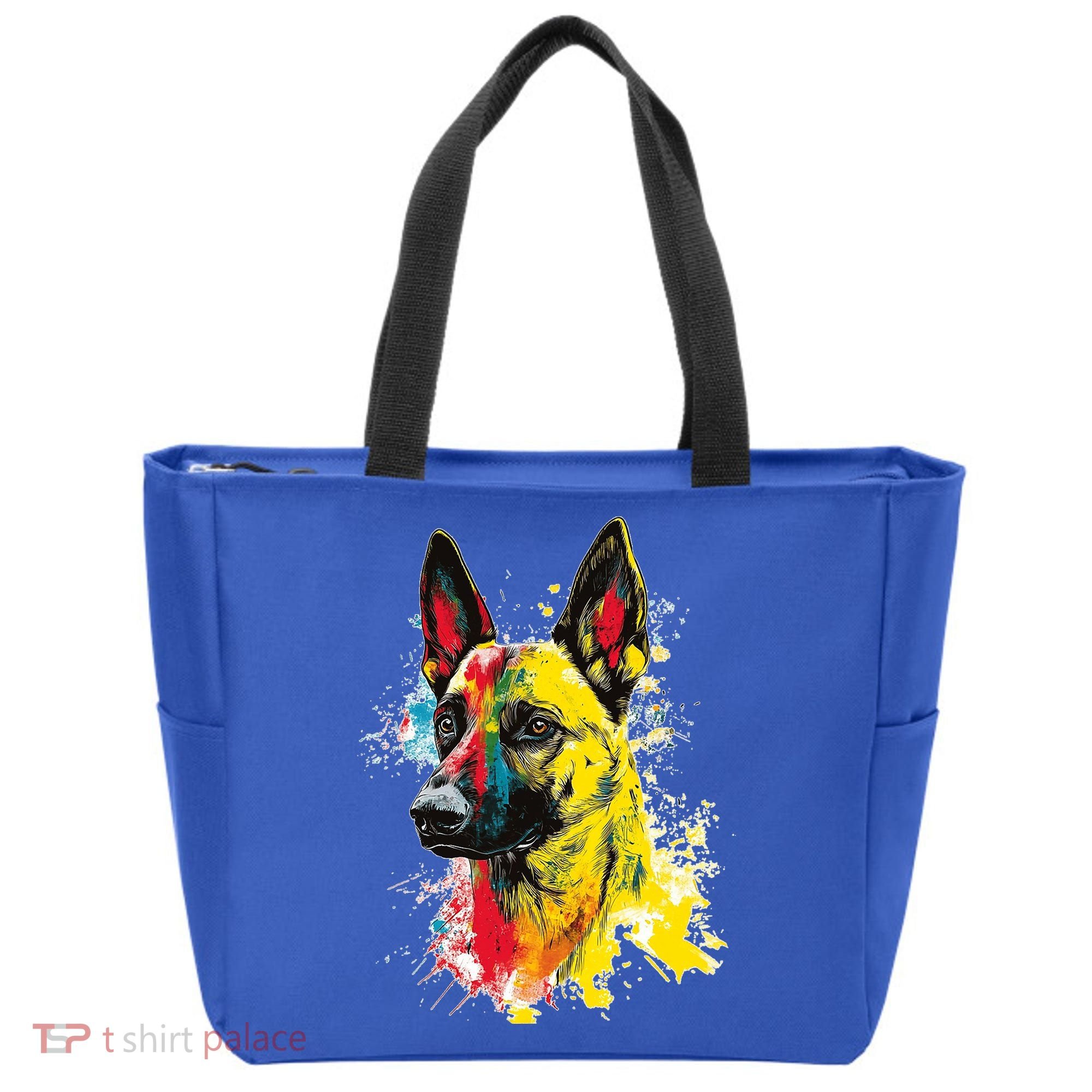 Belgian Malinois Dog Graphic Pet Art Belgian Malinois Tote Bag