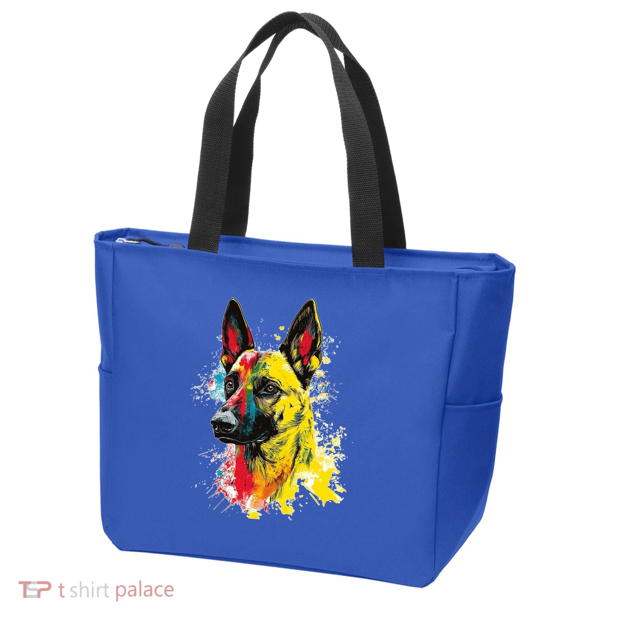 Belgian Malinois Dog Graphic Pet Art Belgian Malinois Tote Bag