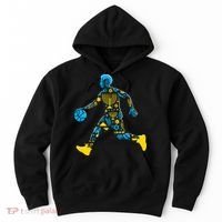 Basketball Menorah Dreidel Jewish Hanukkah Hoodie thumb 0