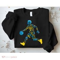 Basketball Menorah Dreidel Jewish Hanukkah Sweatshirt thumb 2
