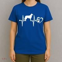 Belgian Malinois Dog Heartbeat Paw Love Funny Puppy Lover Funny Gift T-Shirt thumb 4