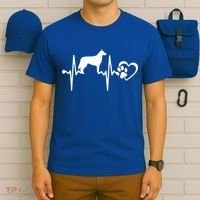 Belgian Malinois Dog Heartbeat Paw Love Funny Puppy Lover Funny Gift T-Shirt thumb 6