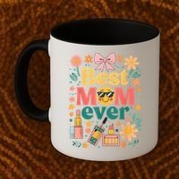 Best Mom Ever Wildflower Mama Mother'S Day Retro Floral Mom Coffee Mug thumb 2