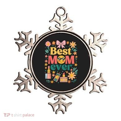 Best Mom Ever Wildflower Mama Mother'S Day Retro Floral Mom Ornament