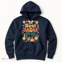 Best Mom Ever Wildflower Mama Mother'S Day Retro Floral Mom Hoodie thumb 0