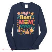 Best Mom Ever Wildflower Mama Mother'S Day Retro Floral Mom Long Sleeve Shirt thumb 0