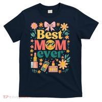 Best Mom Ever Wildflower Mama Mother'S Day Retro Floral Mom T-Shirt thumb 0