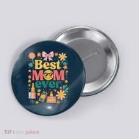 Best Mom Ever Wildflower Mama Mother'S Day Retro Floral Mom Button thumb 0