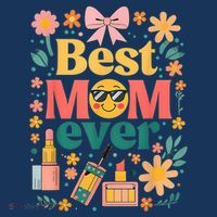 Best Mom Ever Wildflower Mama Mother'S Day Retro Floral Mom Beanie thumb 2