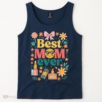 Best Mom Ever Wildflower Mama Mother'S Day Retro Floral Mom Tank Top thumb 2