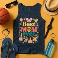 Best Mom Ever Wildflower Mama Mother'S Day Retro Floral Mom Tank Top thumb 4