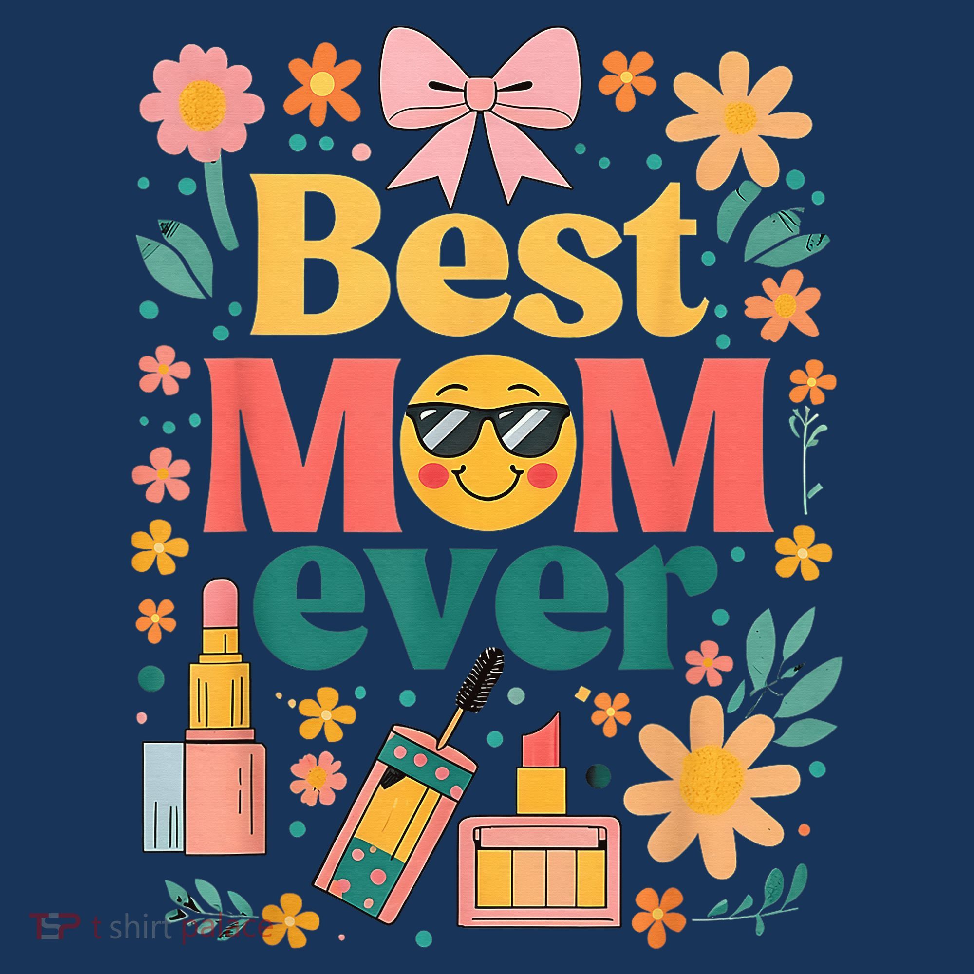 Best Mom Ever Wildflower Mama Mother'S Day Retro Floral Mom Visor