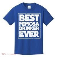 Best Mimosa Er Ever Champagne Funny Saying Cool Gift Kids T-Shirt thumb 0