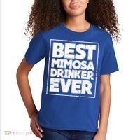 Best Mimosa Er Ever Champagne Funny Saying Cool Gift Kids T-Shirt thumb 2