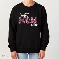 Best Mom Ever Cheetah Print Cute Gift Women's Sweatshirt thumb 0