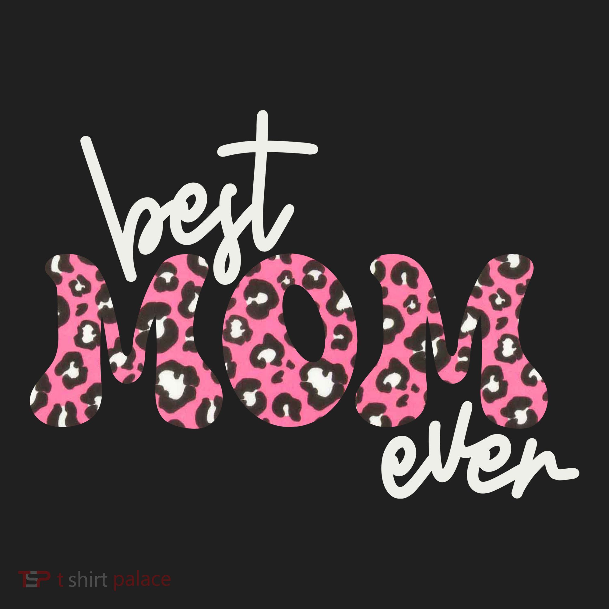 Best Mom Ever Cheetah Print Cute Gift Women's Sweatshirt