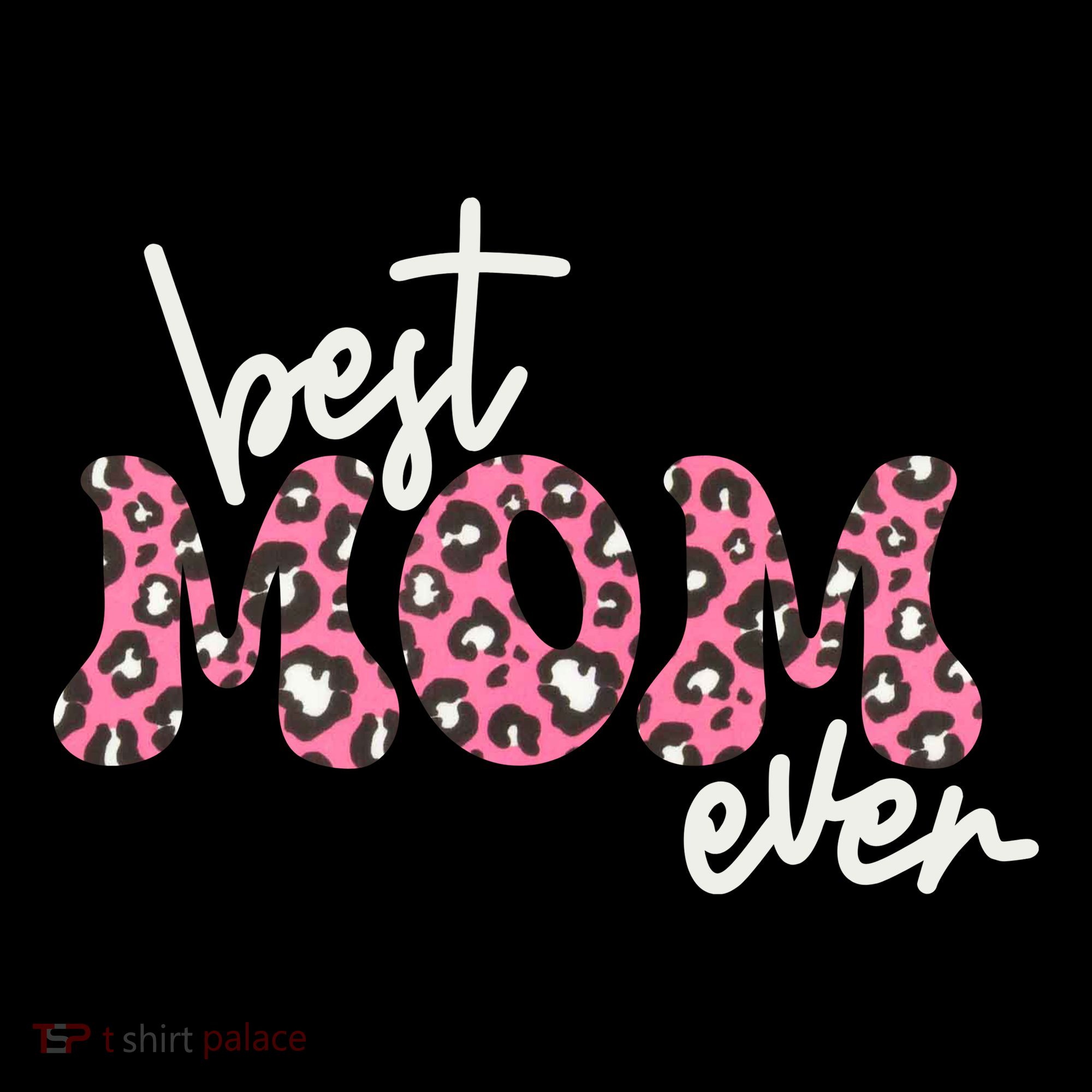 Best Mom Ever Cheetah Print Cute Gift Coaster