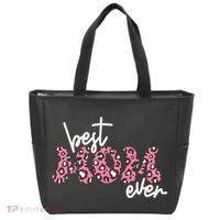 Best Mom Ever Cheetah Print Cute Gift Tote Bag thumb 0