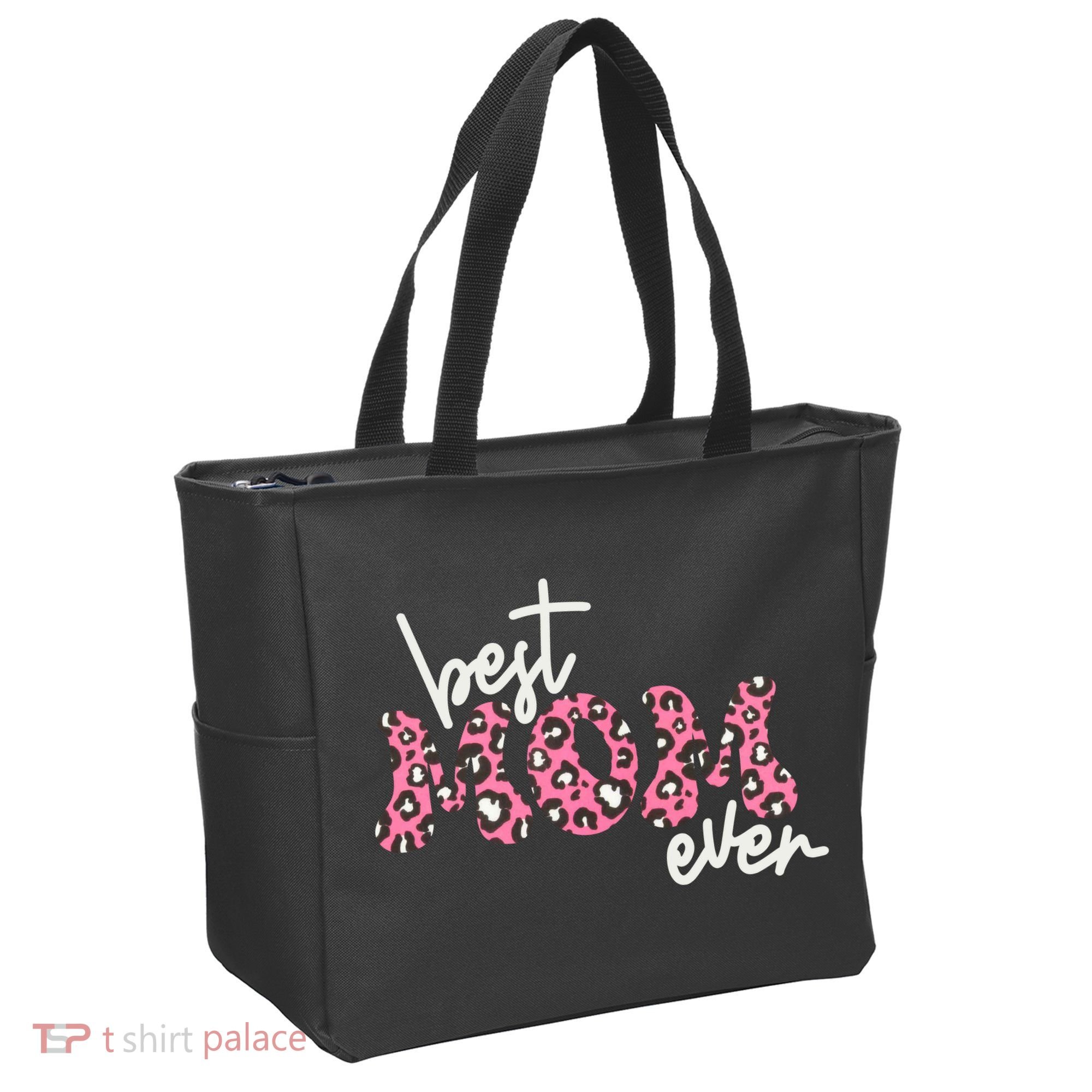 Best Mom Ever Cheetah Print Cute Gift Tote Bag