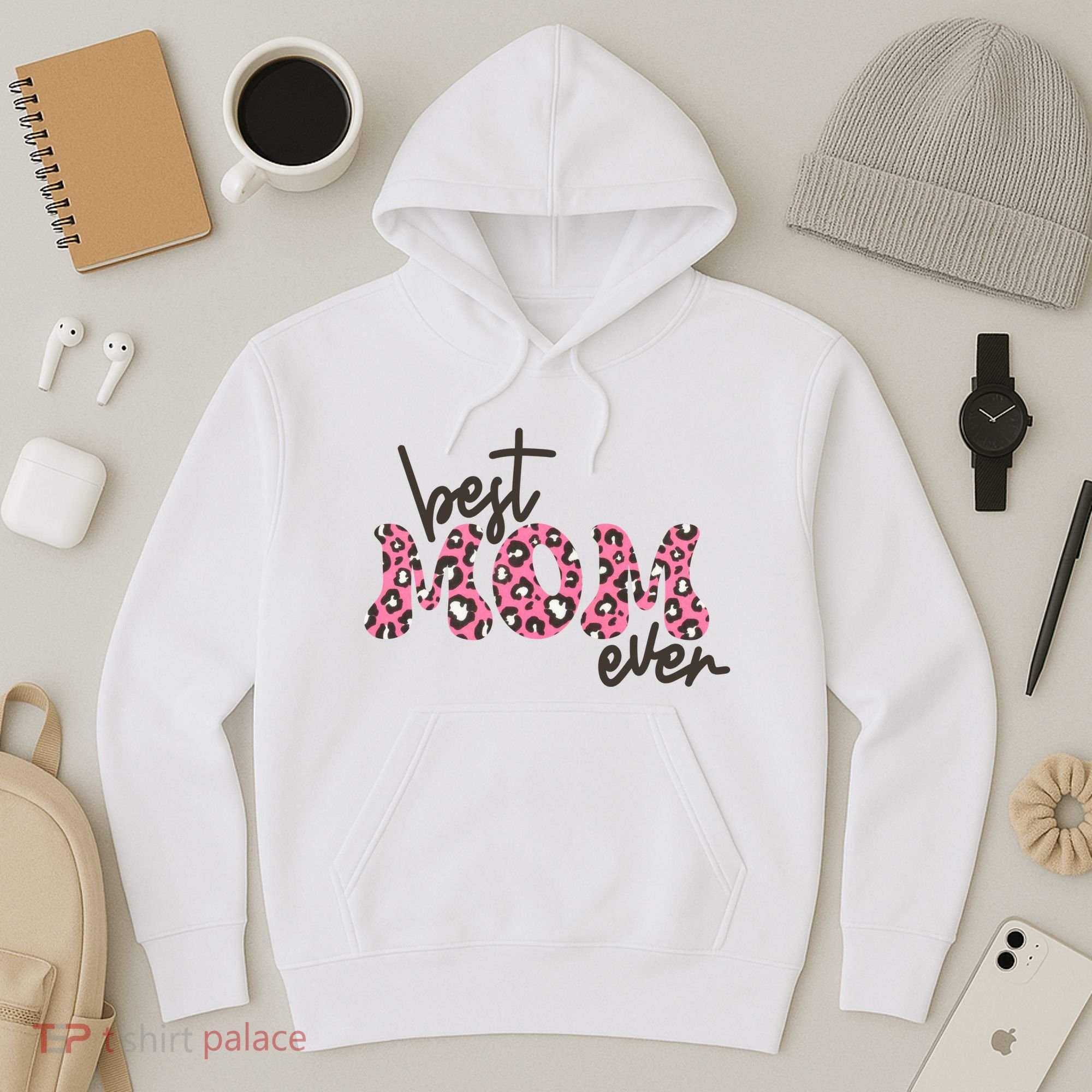 Best Mom Ever Cheetah Print Cute Gift Hoodie