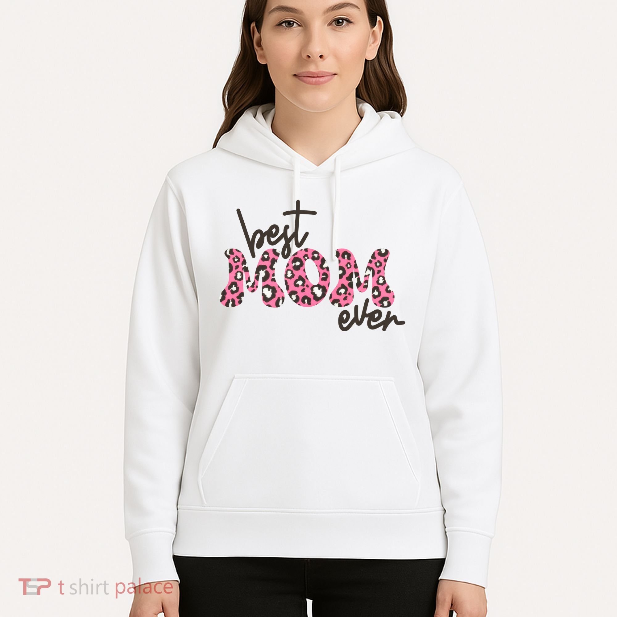 Best Mom Ever Cheetah Print Cute Gift Hoodie